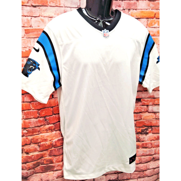Carolina Panthers Jersey Mens Medium White Nike NFL Football Sports Short Sleeve - Picture 3 of 8
